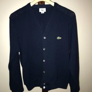 Vintage iPod Lacoste button down sweater size Med.